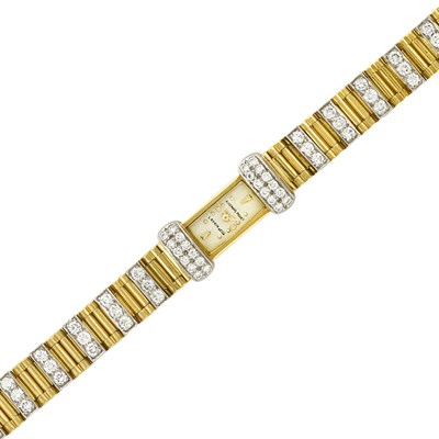 Lot 169 - Lady's Gold, Platinum and Diamond Wristwatch, Audemars Piguet