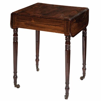 Lot 185 - Regency Inlaid Rosewood Games/Writing Table...