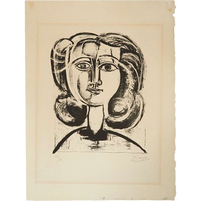 Lot 185 - Pablo Picasso TETE DE JEUNE FILLE (B. 383;...
