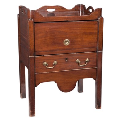 Lot 388 - Two George III Mahogany Bedside Tables 18th...