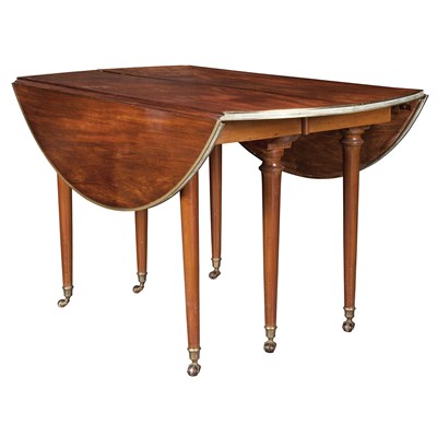 Lot 333 - Directoire Brass Bound Mahogany Extension...