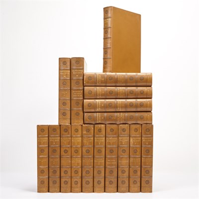 Lot 593 - [BINDINGS] DAUDET, ALPHONSE. The Works of....