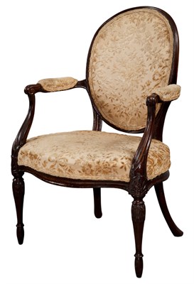 Lot 189 - George III Mahogany Open Armchair Circa 1775