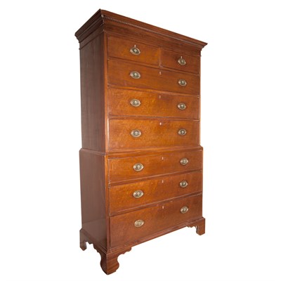 Lot 359 - George III Style Mahogany Chest on Chest...