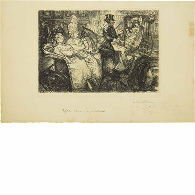 Lot 96 - John Sloan FIFTH AVENUE CRITICS (MORSE 128)...