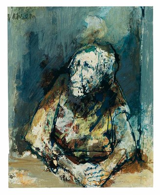 Lot 98 - Jean Jansem French, 1920-2013 Femme Assise...