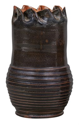 Lot 313 - George Edgar Ohr American, 1857-1918 Ribbed...