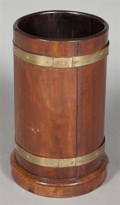 Lot 417 - Brass-Bound Mahogany Umbrella Stand Height 25...