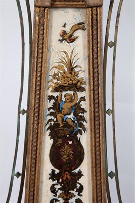 Lot 404 - Classical Mahogany Giltwood and Églomisé Banjo...