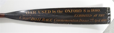 Lot 272 - Painted Wood Sculling Oar Inscribed Used by...