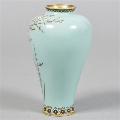 Lot 5 - Japanese Cloisonne Enamel Vase Meiji Period...