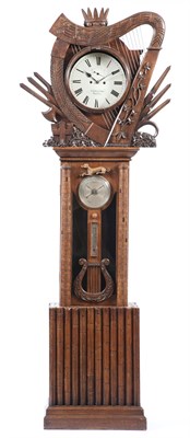 Lot 428 - Irish Oak Tall Case Clock 19th Century Dial...