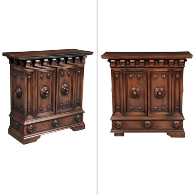 Lot 434 - Pair of Italian Renaissance Style Walnut Side...