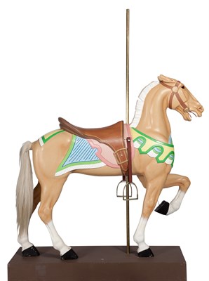 Lot 266 - Carved and Painted Wood Carousel Horse...