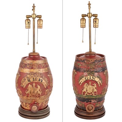 Lot 278 - Pair of Victorian Polychrome Decorated Molded...