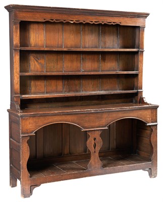Lot 257 - Welsh Stained Pine Dresser 19th Century Height...