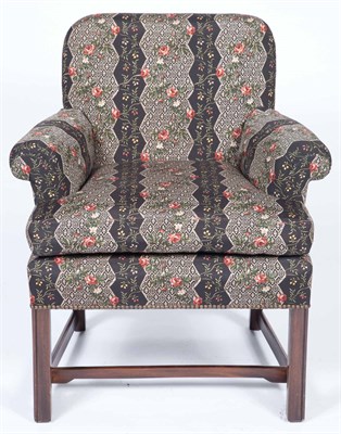 Lot 315 - Set of Ten Upholstered Mahogany Armchairs