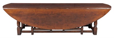 Lot 312 - Oak Drop-Leaf Gate Leg Long Table Height 30...