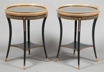 Lot 451 - Pair of Neoclassical Style Painted Wood...