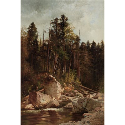 Lot 64 - Ernest Parton American, 1845-1933 Mountain...