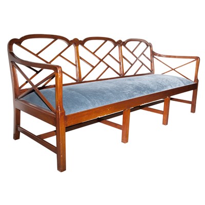 Lot 184 - George III Style Mahogany Chair Back Settee...