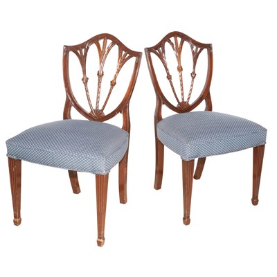 Lot 359 - Set of Six George III Style Mahogany Dining...