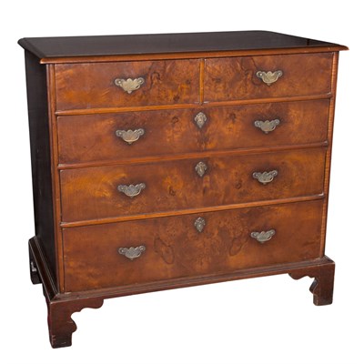 Lot 245 - George III Style Mahogany and Walnut Chest of...