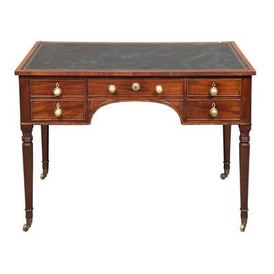 Lot 256 - Regency Style Mahogany Desk Height 29 inches,...