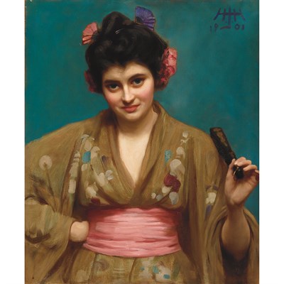 Lot 81 - Albert Herter American, 1871-1950 Woman...