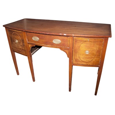Lot 319 - George III Mahogany Inlaid Sideboard Height 37...