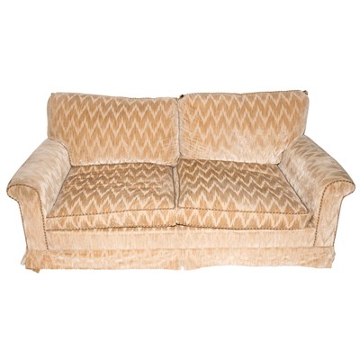 Lot 441 - Upholstered Sofa Length 6 feet 2 inches.