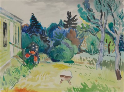 Lot 64 - Karl Schrag American, 1912-1995 Landscape with...