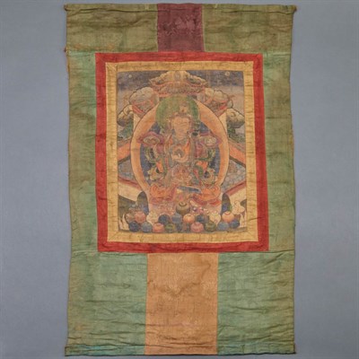 Lot 63 - Tibetan Thangka of Padmasambhava 18th Century...