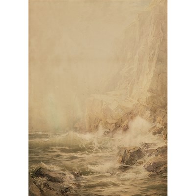 Lot 10 - William Trost Richards American, 1833-1905 A...