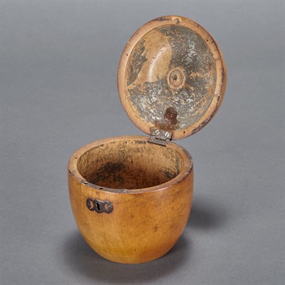 Lot 349 - George III Fruitwood Tea Caddy Early 19th...