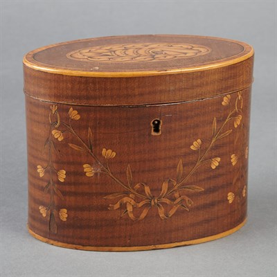 Lot 350 - George III Harewood, Satinwood and Marquetry...