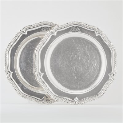 Lot 419 - Pair of George II Sterling Silver Second...