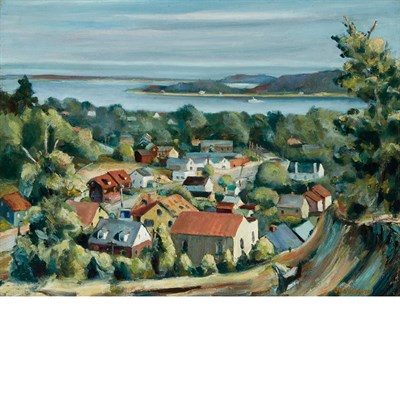 Lot 107 - James Peter Barbarite American, 1912-1990 View...