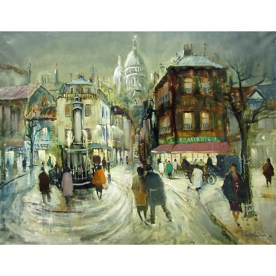 Lot 36 - French School 20th Century Montmartre, Paris...