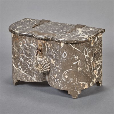 Lot 299 - Louis XIV Metal Mounted Marble Tobacco Box...