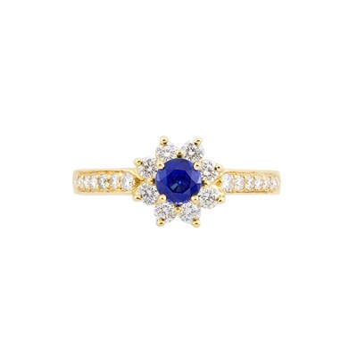 Lot 262 - Gold, Sapphire and Diamond Ring, Tiffany & Co.