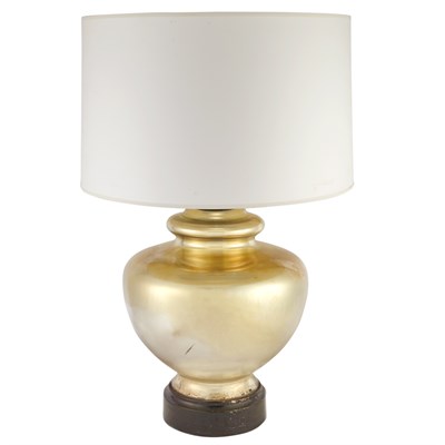 Lot 294 - 20th Century Design Lamp with Shade Gilt glass...