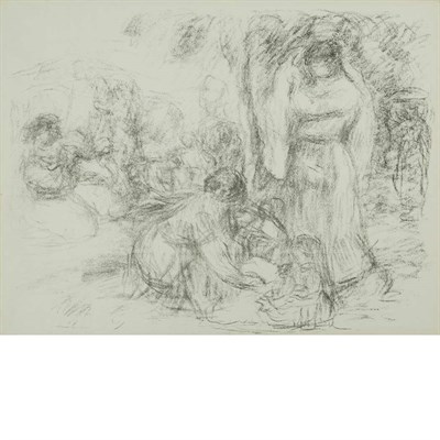 Lot 235 - Pierre-Auguste Renoir LES LAVEUSES (2ND...