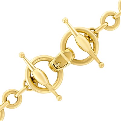 Lot 10 - Gold Toggle Bracelet, Gucci
