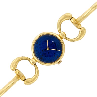 Lot 43 - Gold Stirrup Link Wristwatch, Gucci