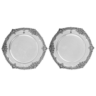Lot 264 - Pair of Royal William IV Sterling Silver...