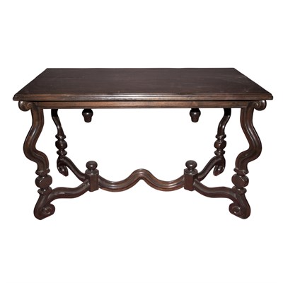 Lot 292 - Baroque Style Walnut Stained Writing Table...
