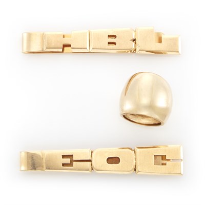 Lot 1567 - Two Tie Bars and Ring