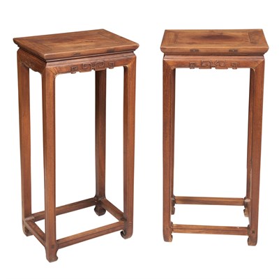 Lot 230 - Pair of Chinese Hardwood Stands Height 34 1/2...