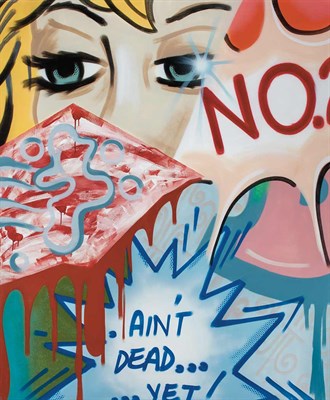 Lot 38 - Crash American, b. 1961 Ain't Dead Yet, 1990...
